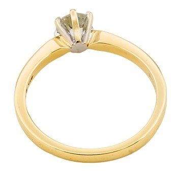 9ct Gold Diamond Ring size O